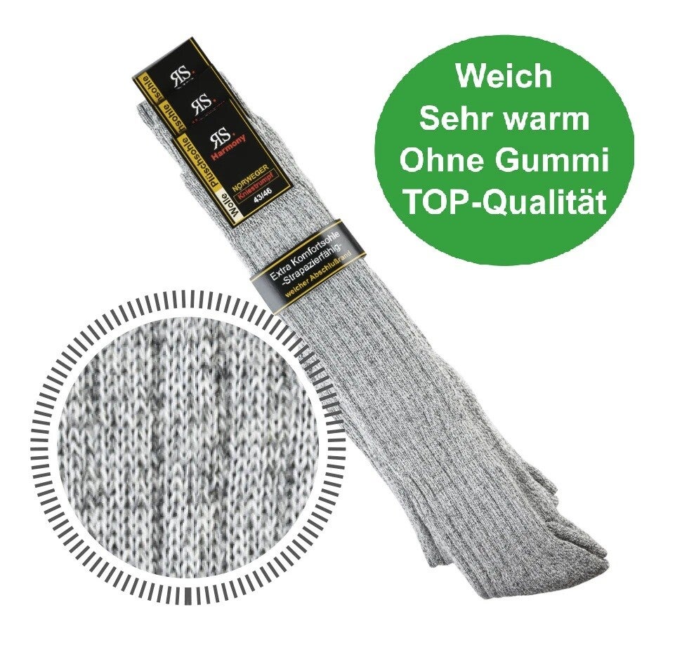 Norweger Winter Wollkniestrümpfe Damen Herren