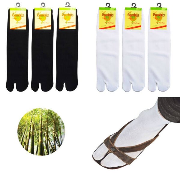 Bambus Viskose Sandalen-Socken Damen Herren