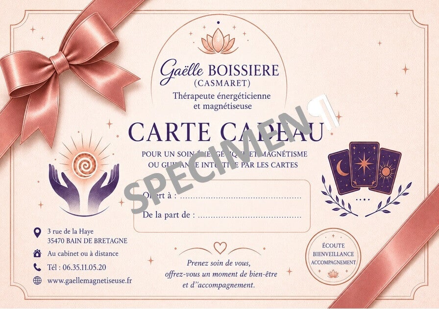 gaelle boissiere casmaret bon cadeau