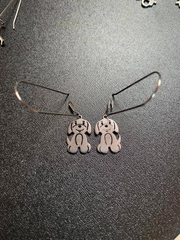 Dog Charm Earrings