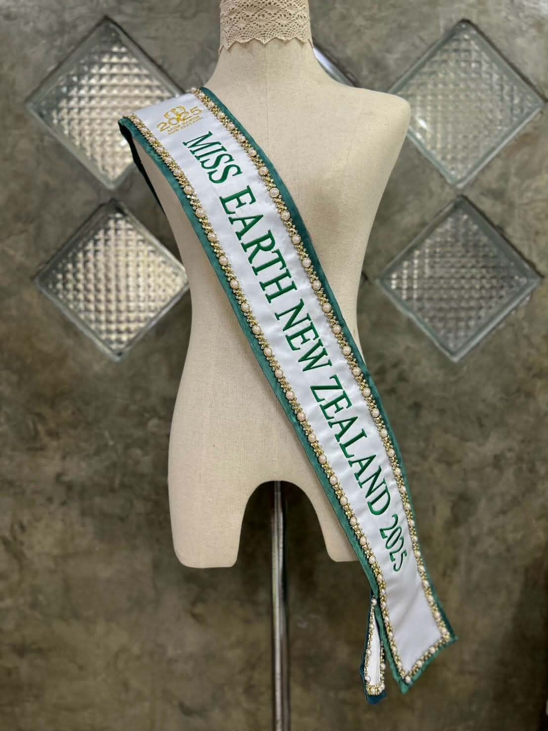 Satin Sash (jewelled trim finish)