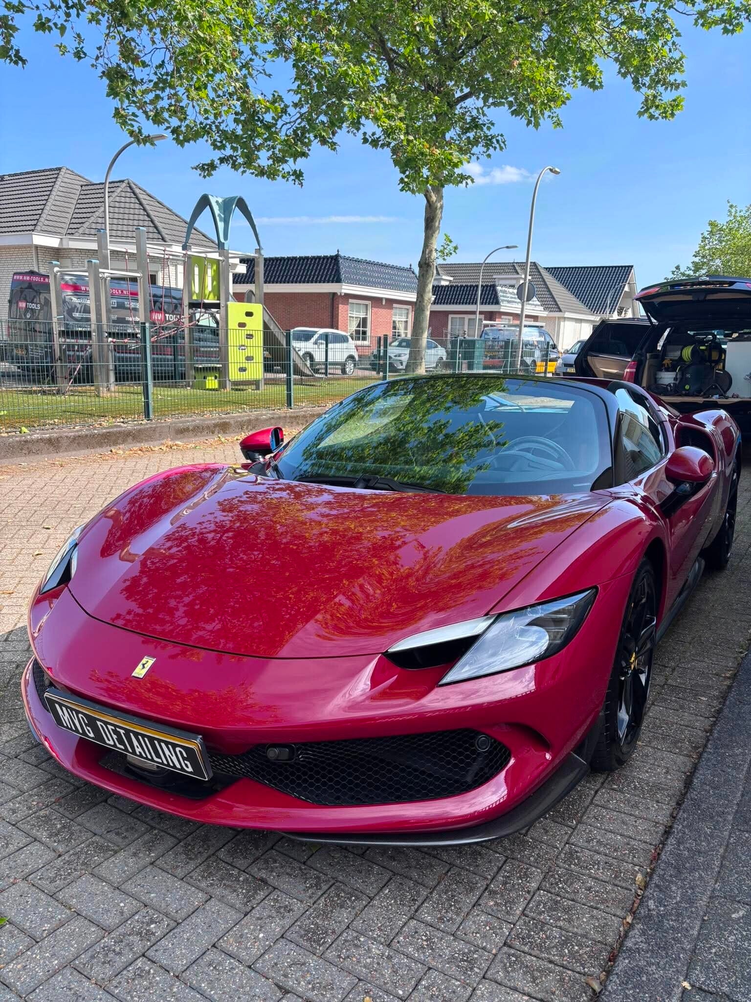 Exterieur detailing op locatie