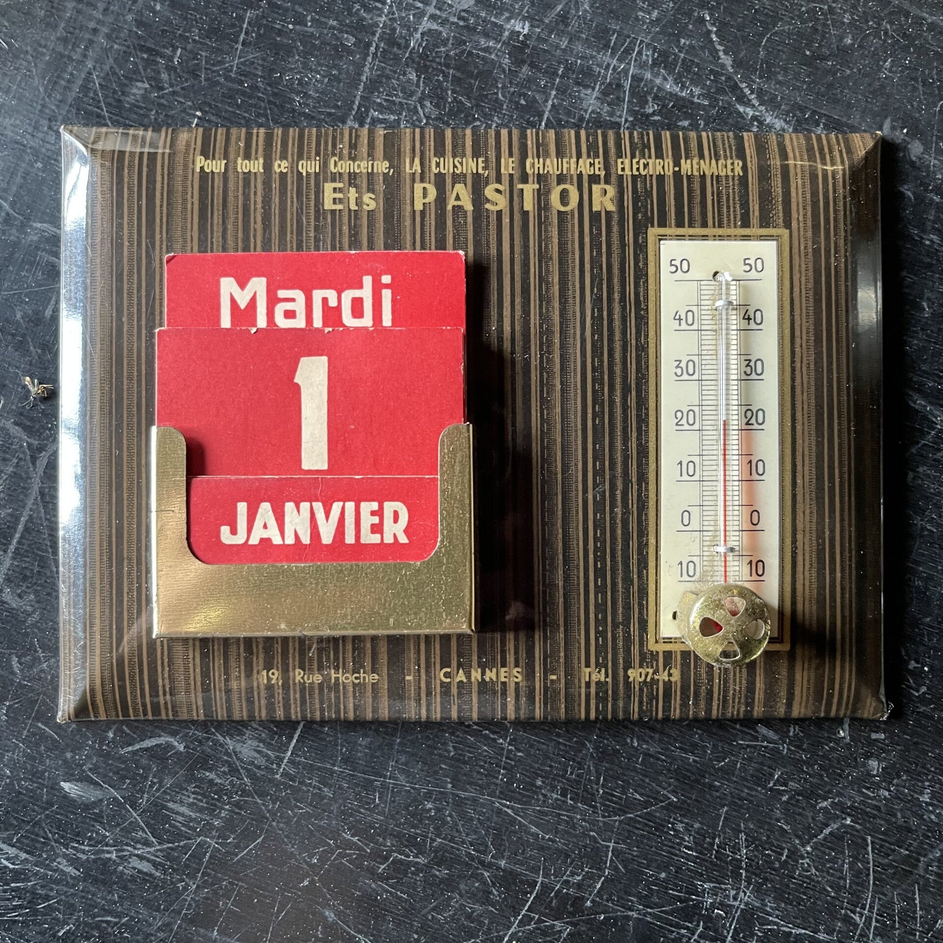 Glacoide reclame kalender & thermometer in 1