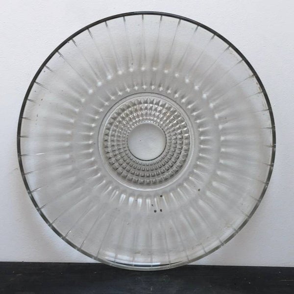 Glazen schaal "Blokjes & Pijlen"