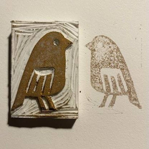 Stempel "Vogel Retro"