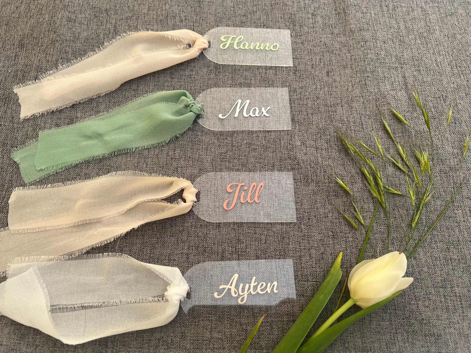 Platzkarten aus Acryl ab 10 Stück