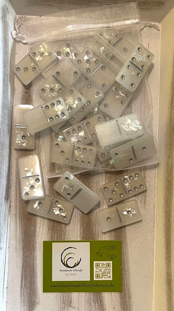 Domino-Steine „Silber“