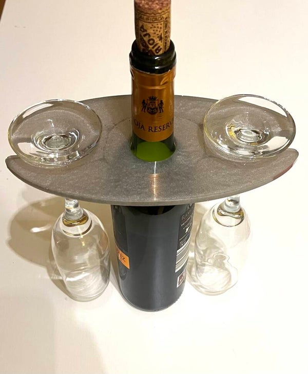 Glashalterung „grau“