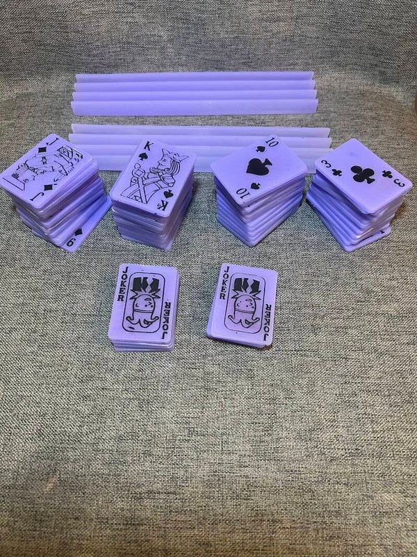 Kartenspiel aus Epoxidharz „Flieder“