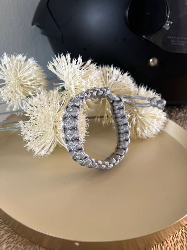 Verstellbarer Paracord grau