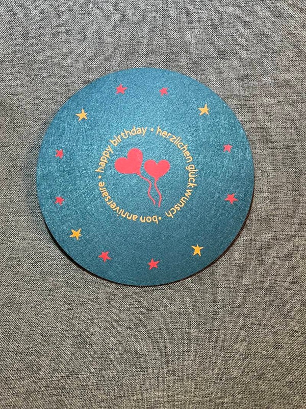 Geburtstagsuntersetzer