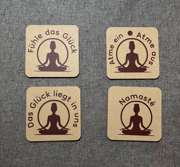 4 Untersetzer „Namasté“