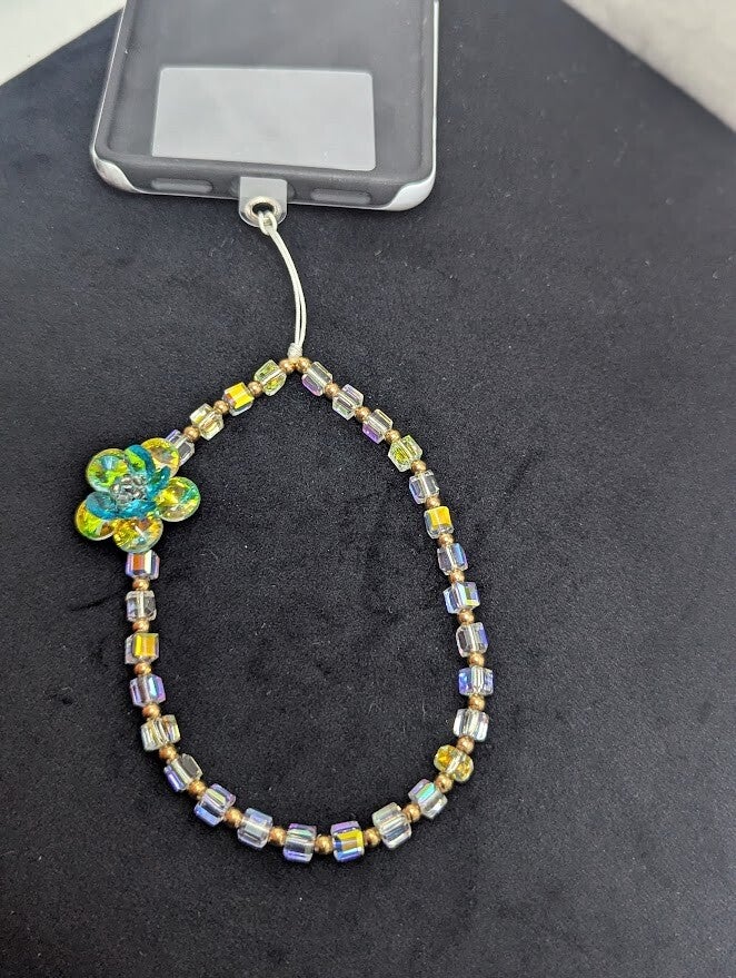 Handykette mit Blume