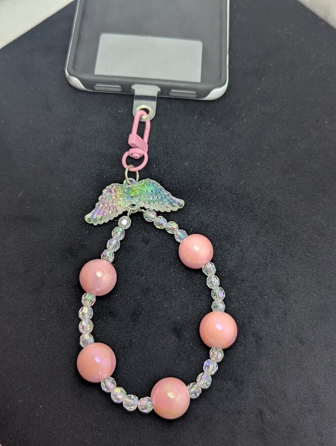Handykette Pink Flügel