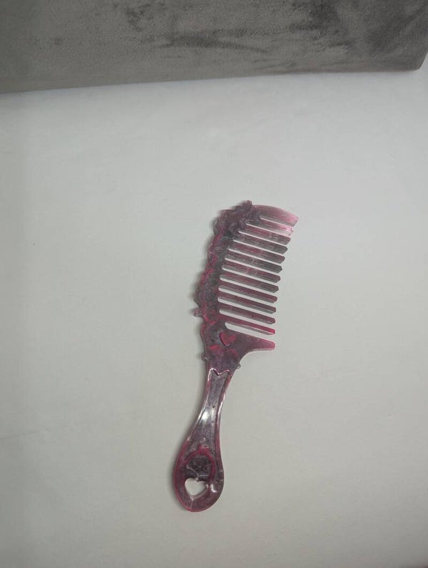 Kleiner Kamm Pink/Grau