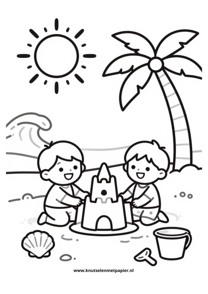 20+ Zomer kleurplaten