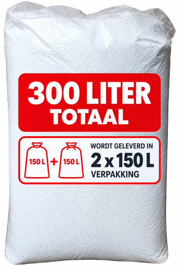 300 liter Hoppa zitzakvulling eco (2x 150 liter)