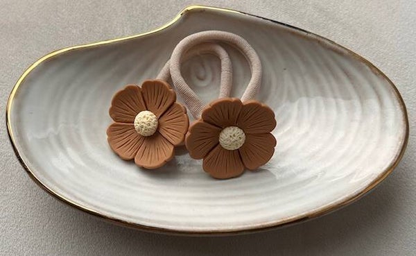 Haarelastiekje - Bloem groot