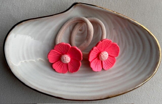 Haarelastiek - Bloem groot