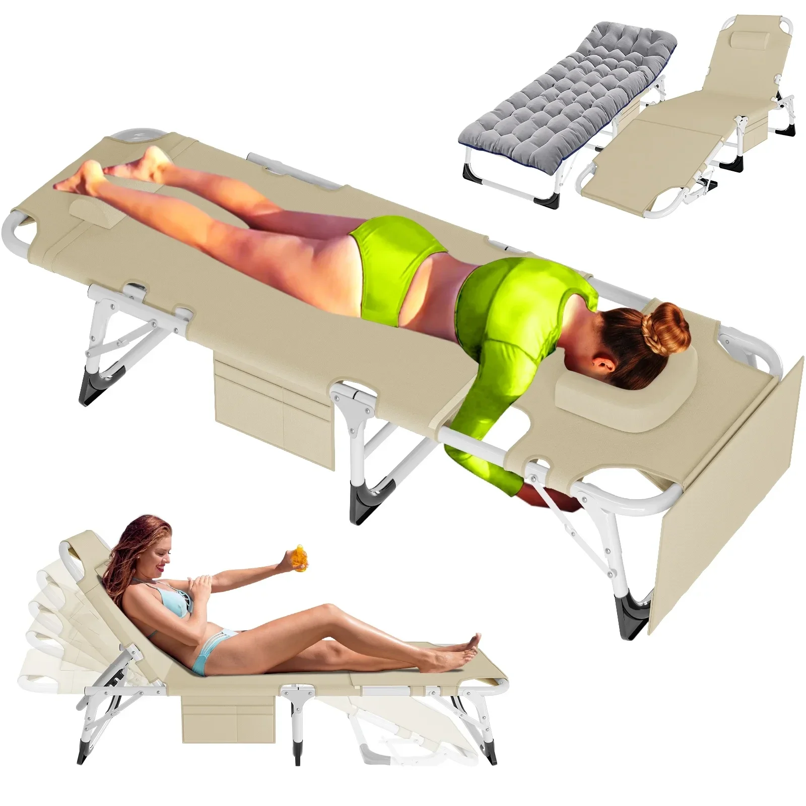 Luxury Lounge Chair with hole for face