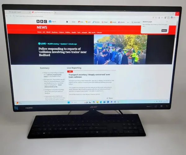 Acer Aspire C27-1800 27in All-in-One PC i3 13th Gen 8GB RAM 512GB SSD