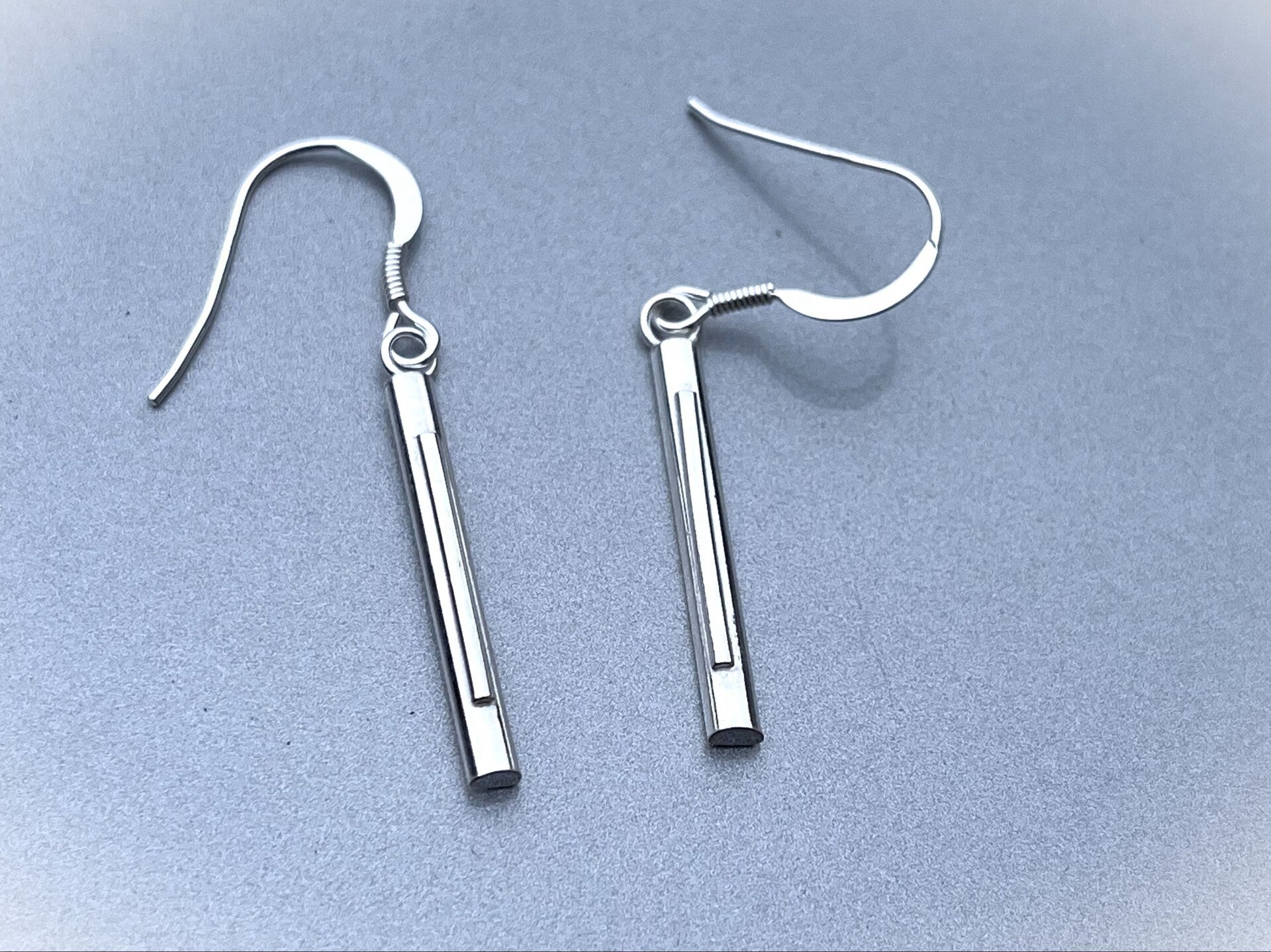 Center Drop Earrings