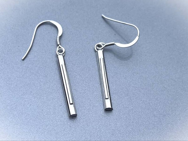 Center Drop Earrings