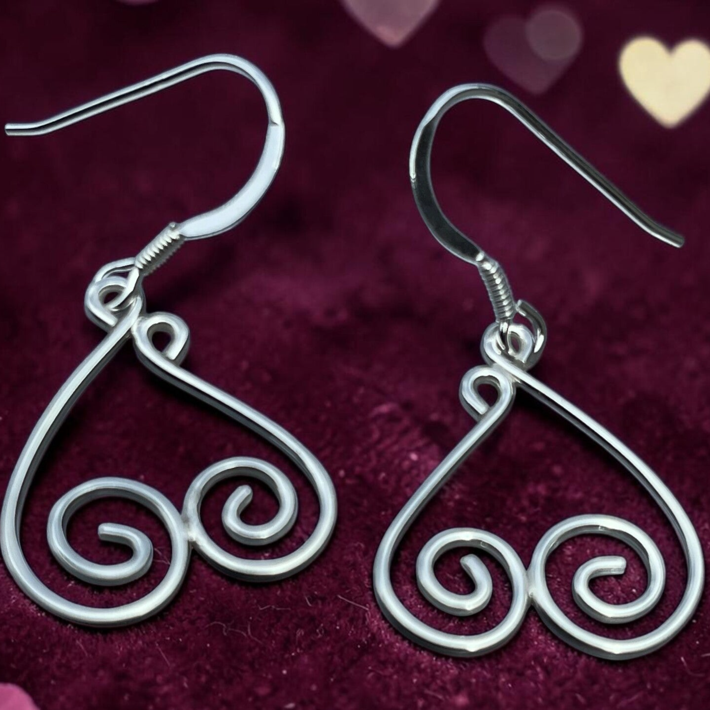 Mother and Child Heart Earrings