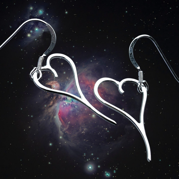 Slender Heart Earrings
