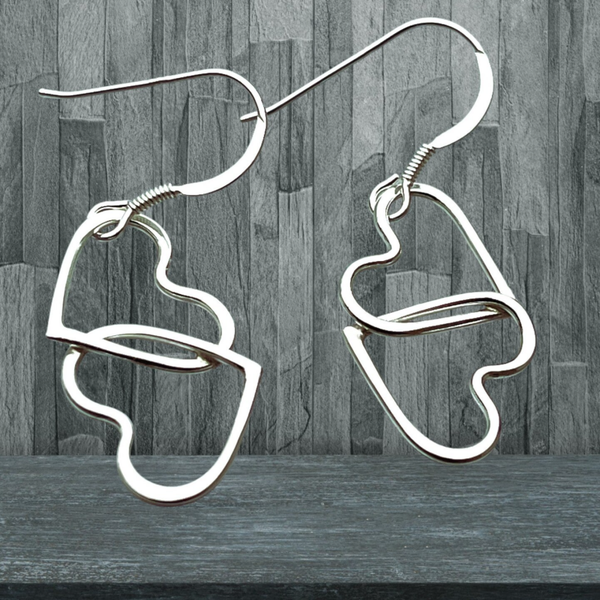 Interlocking Heart Earrings