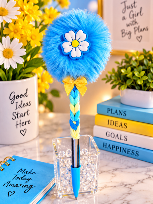 Blue Daisy Pen 🖊