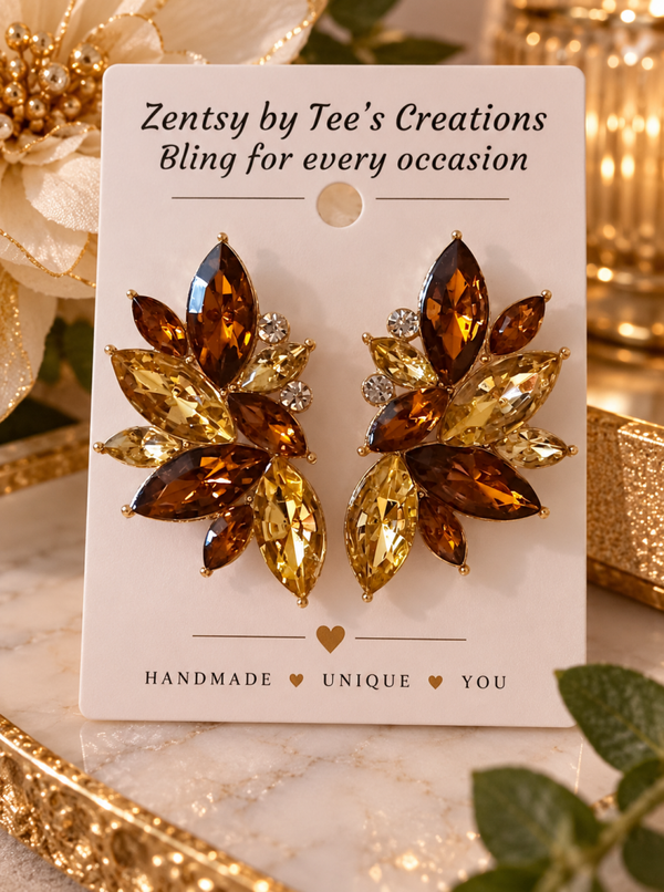 Amber Goddess Earrings