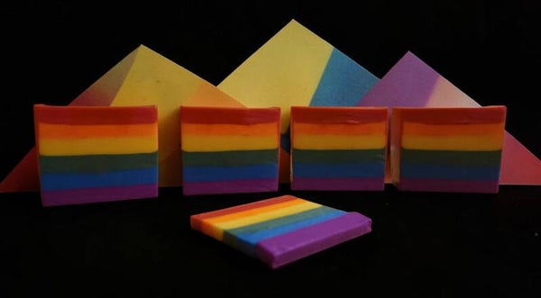Rainbow Drip Soap