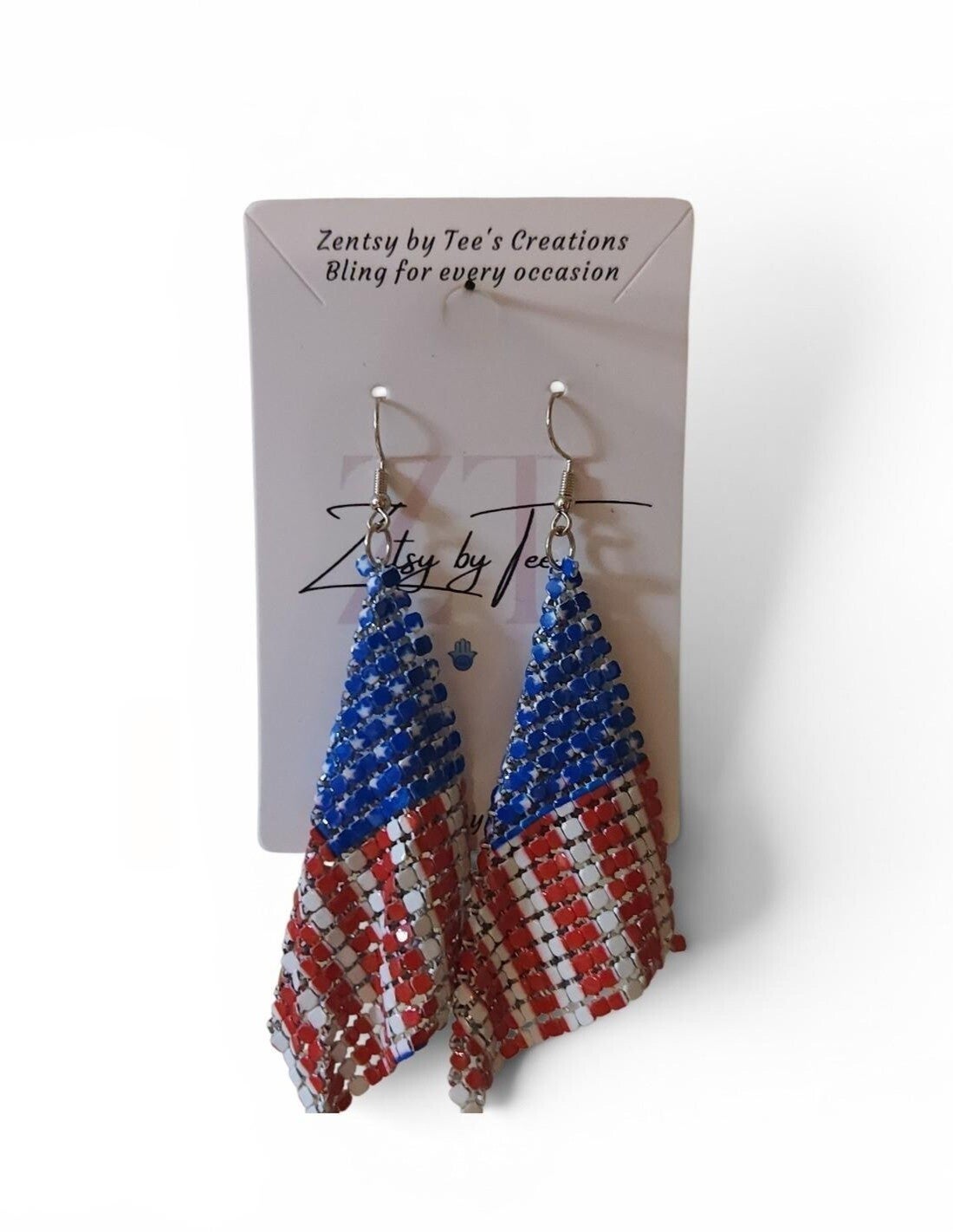 Retro Patriotic Themed Earrings
