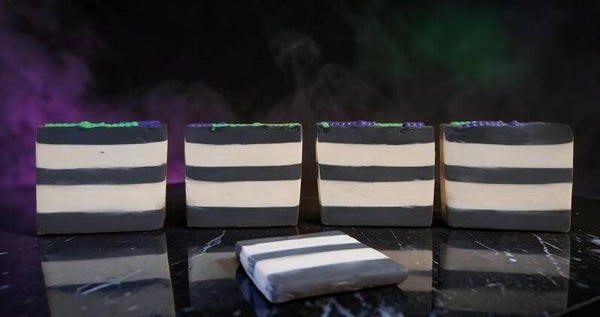 Striped Spirits Soap 🧼 💜💚🖤🕸🪱