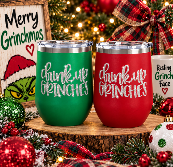 Grinches Wine Tumbler/12 oz.
