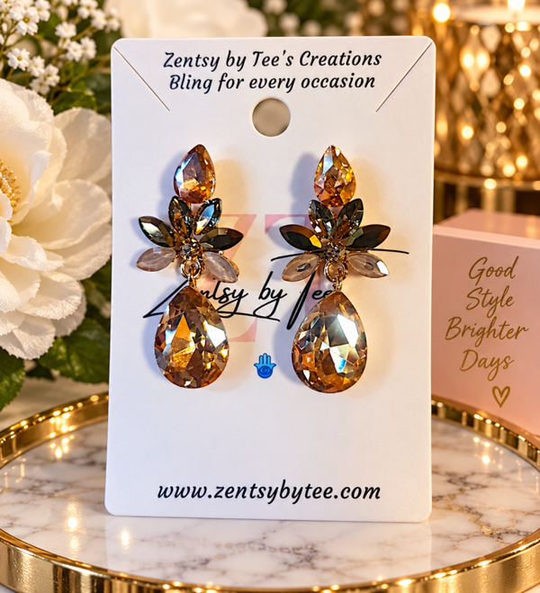 Champagne Blossom Earrings