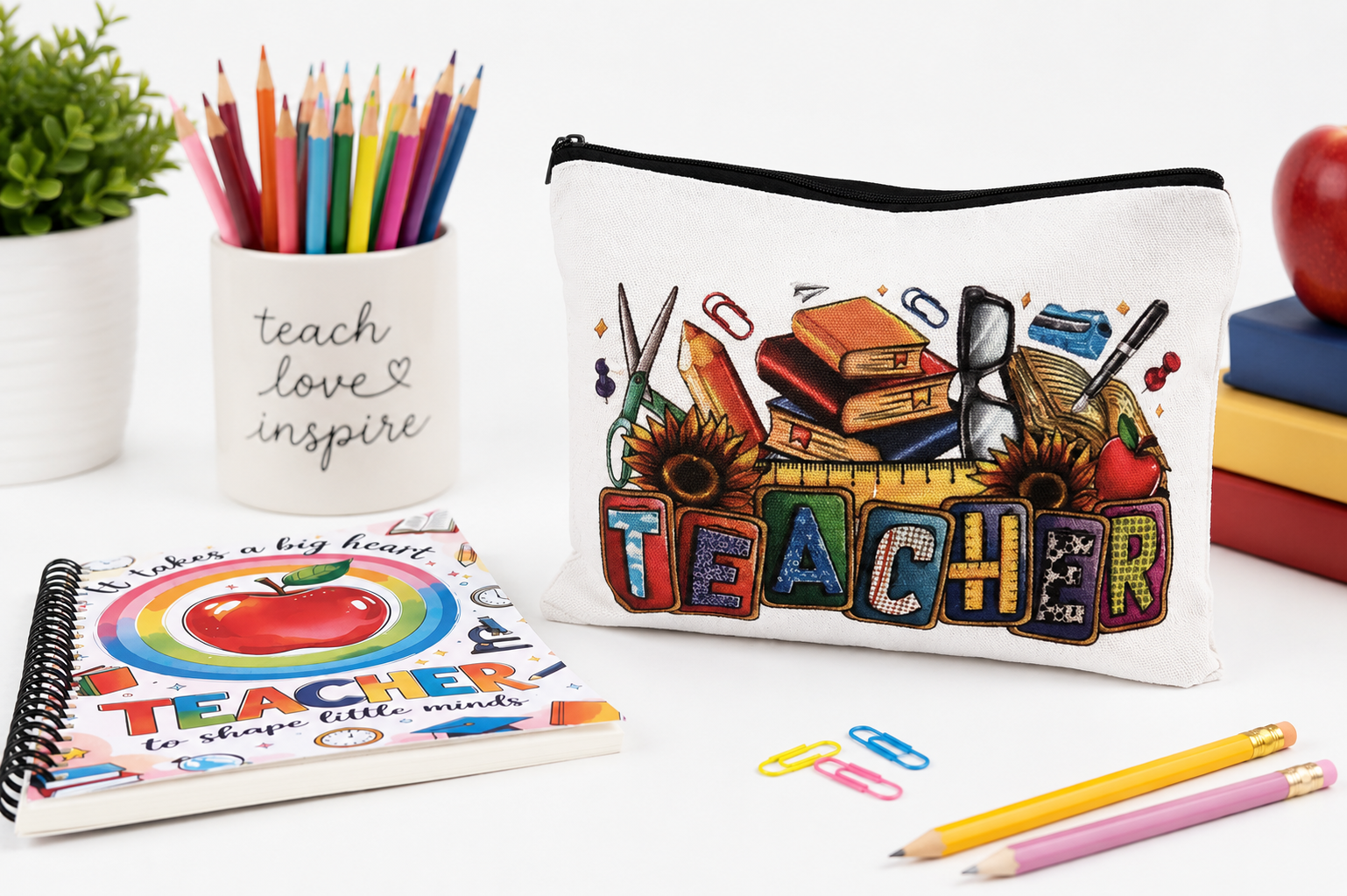 🍎 Teacher's Treasure Pouch
