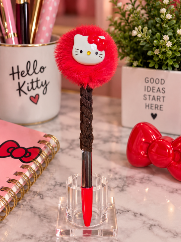 🎀 Kitty Pom-Pom Pen