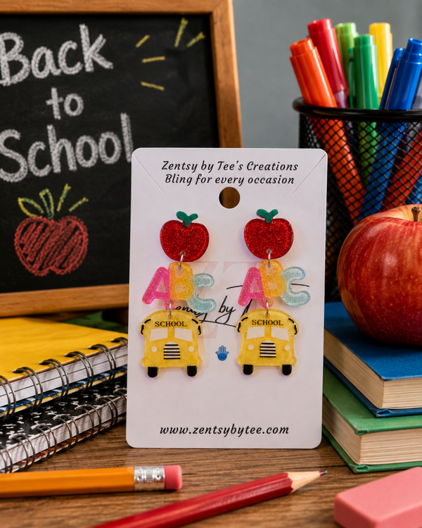 Schoolhouse Glam Earrings 📚