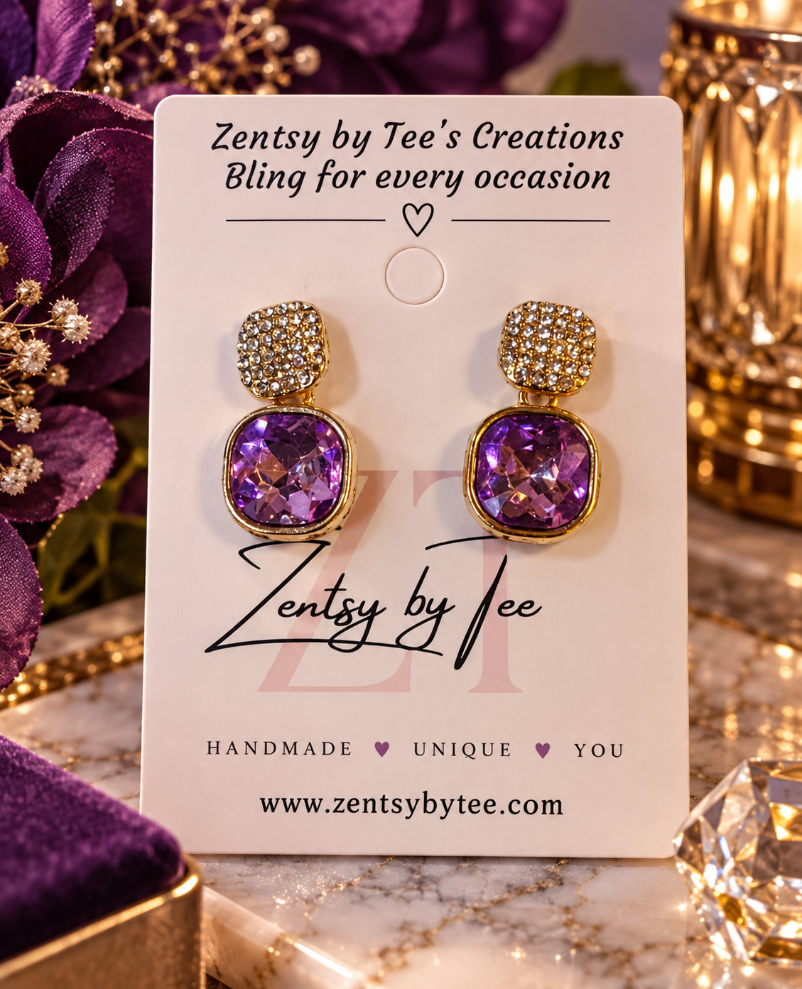 Amethyst Dream Earrings ✨️