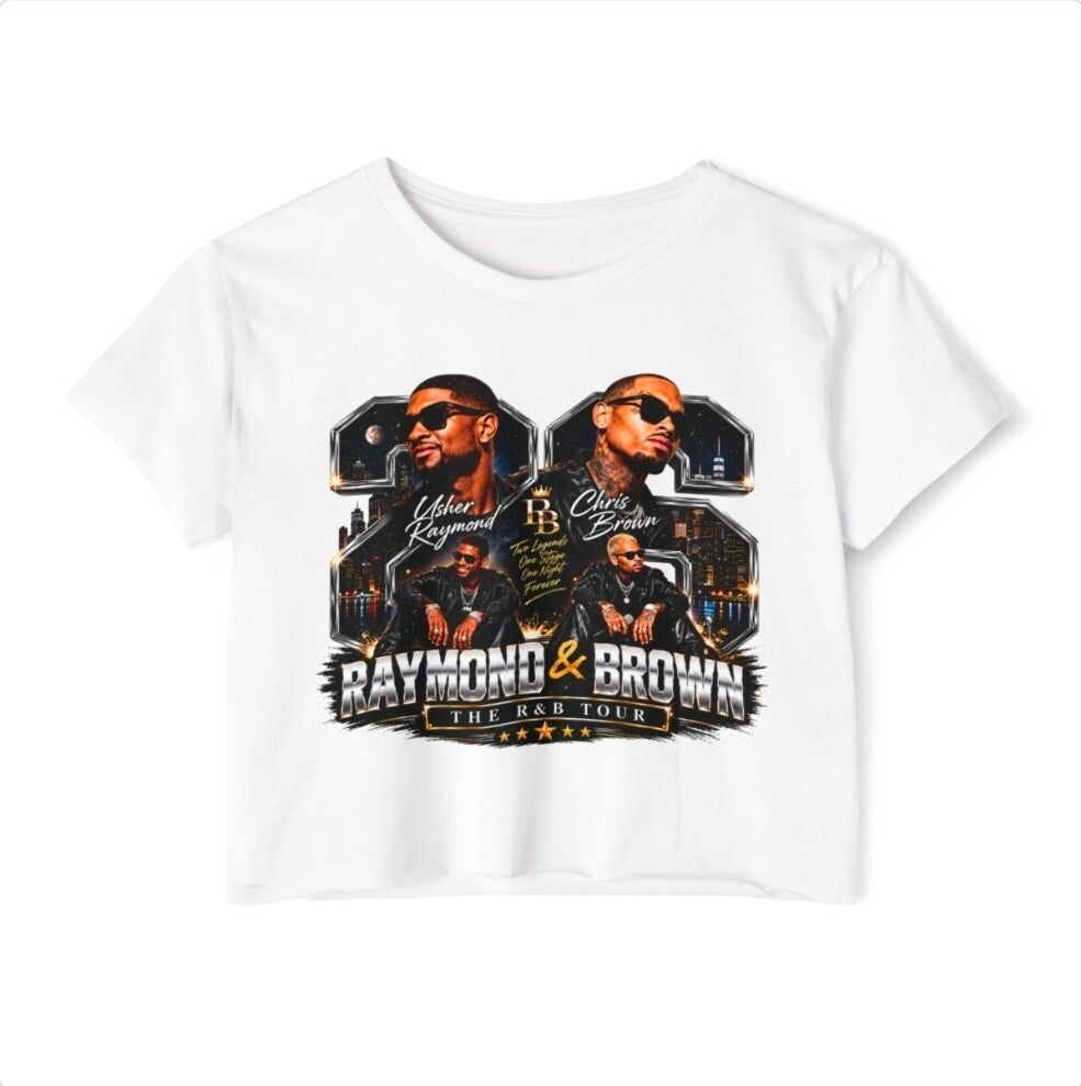 Raymond & Brown Tour Graphic Crop Top | Music Tour Tee