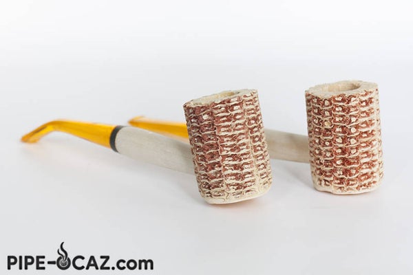 Lot de deux pipes Corn Cob Pipe (maïs).