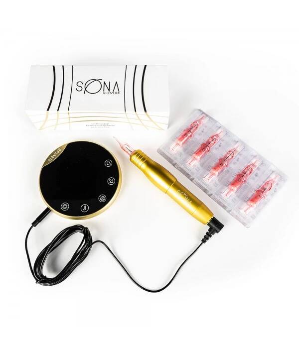 GLOVCON SONA PEN GOLD + SONA GOLD VOEDING - PERMANENTE MAKE-UP SET