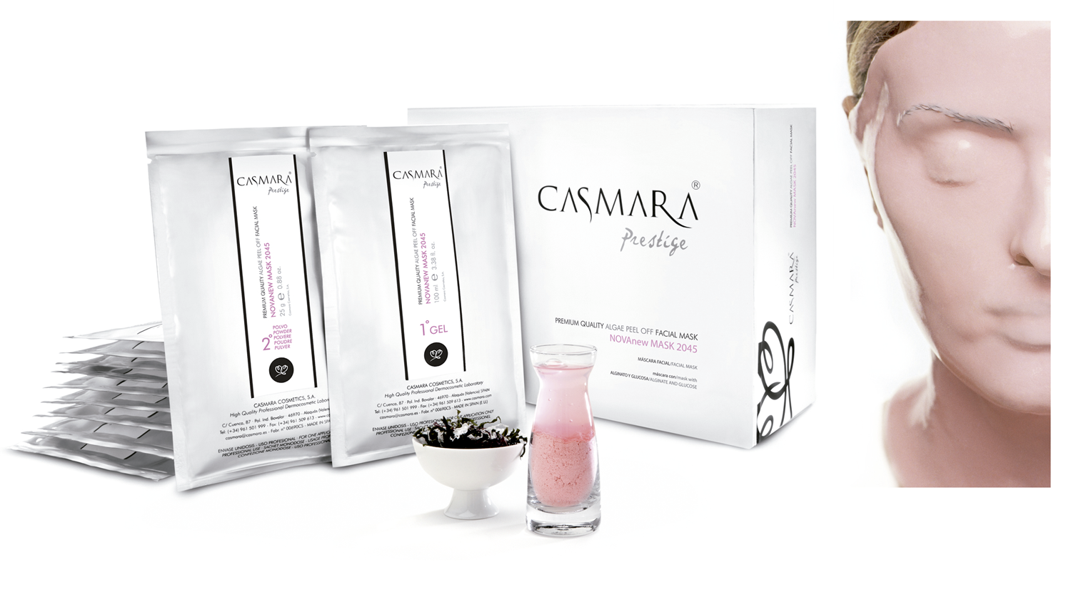 B2B CASMARA NOVANEW Mask 2045 (pink) 10 Sets
