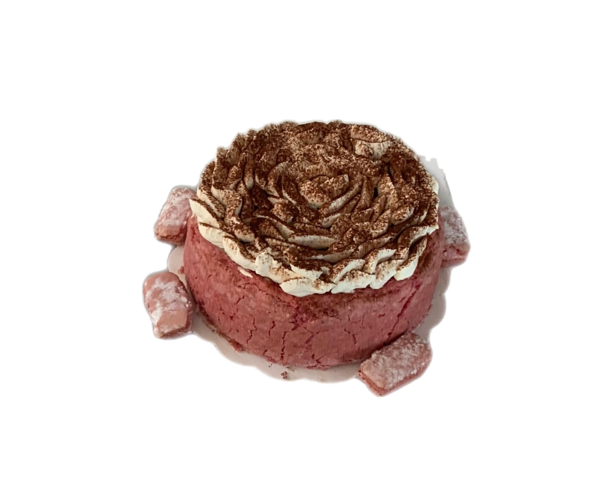 Charlotte banane/biscuit rose