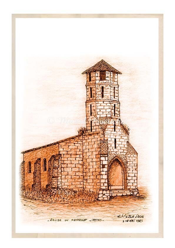 L'église de Montégut Landes