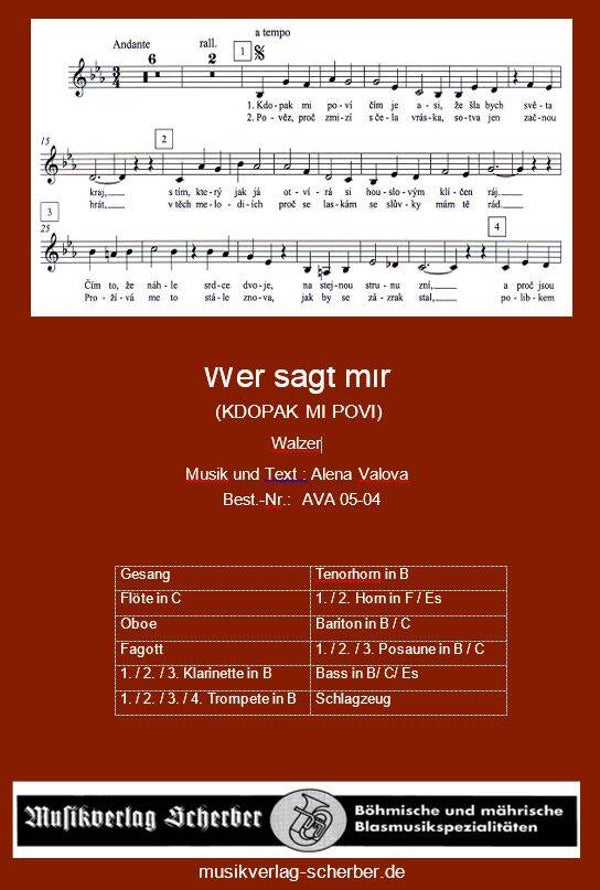 WER SAGT MIR