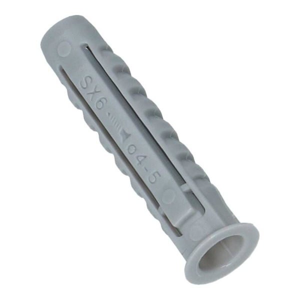 Plug 6mm 1 (per doos 100st) wit