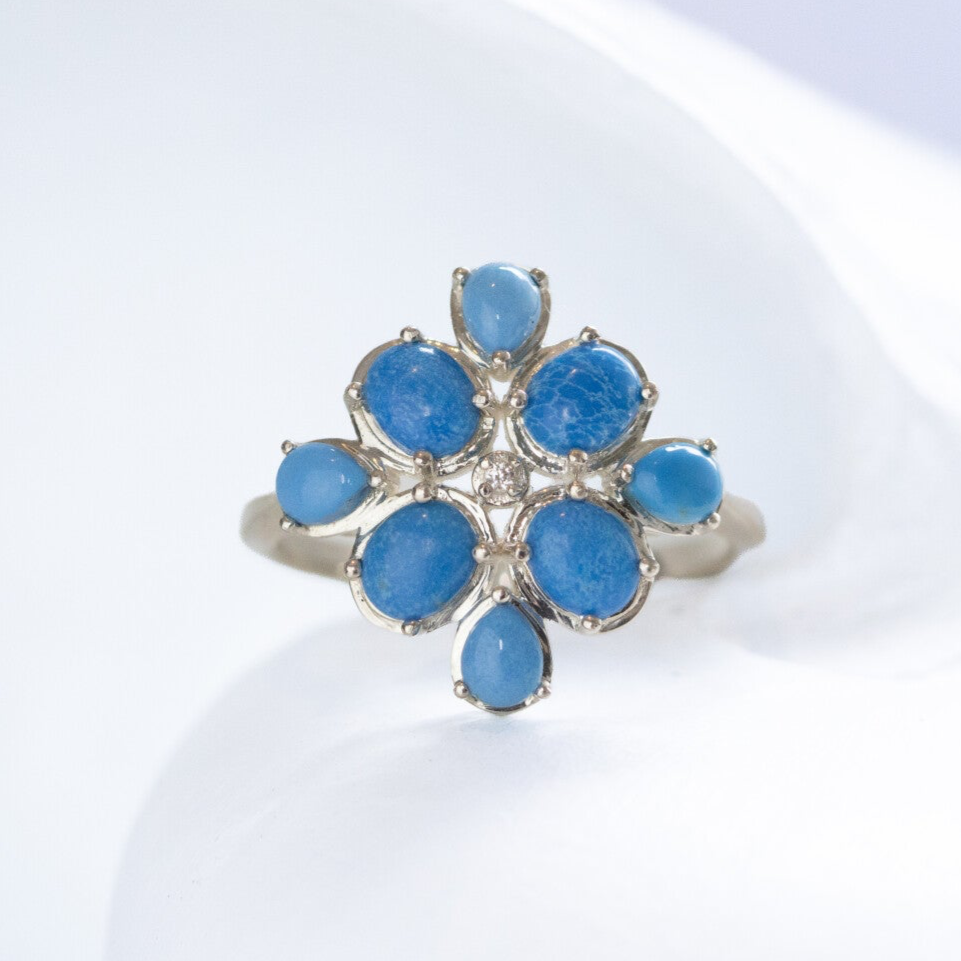 Silver Ceruleite flower ||